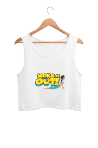 Yoga workout Women's Crop Tank Top its clover
