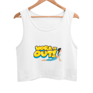 Yoga workout Women's Crop Tank Top its clover