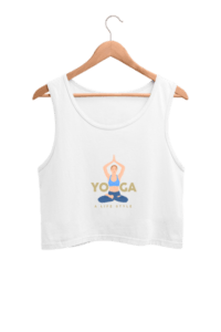 Yoga Life Women's Crop Tank Top its clover
