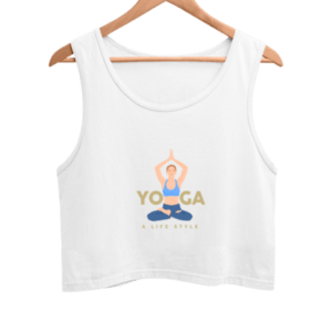 Yoga Life Women's Crop Tank Top its clover