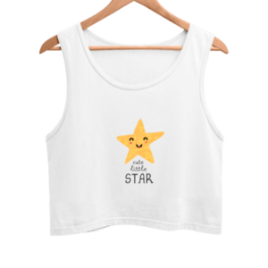 Star Women's Crop Tank Top its clover