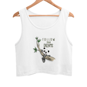Lazy Panda Women's Crop Tank Top