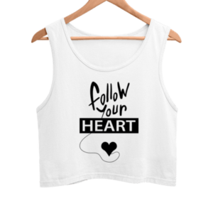 Follow Heart Women's Crop Tank Top its clover