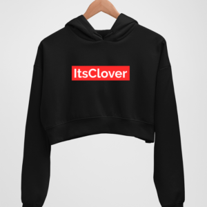 itsClover Brand official Women's Crop Hoodie - Its Clover