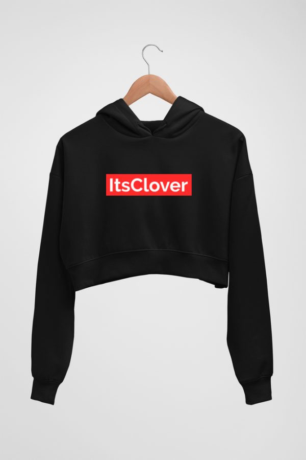 itsClover Brand official Women's Crop Hoodie - Its Clover
