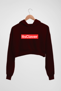 itsClover Brand official Women's Crop Hoodie - Its Clover