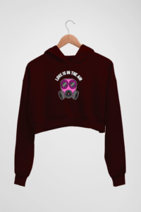 Valentine alert Women's Crop Hoodie - Its Clover