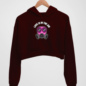 Valentine alert Women's Crop Hoodie - Its Clover