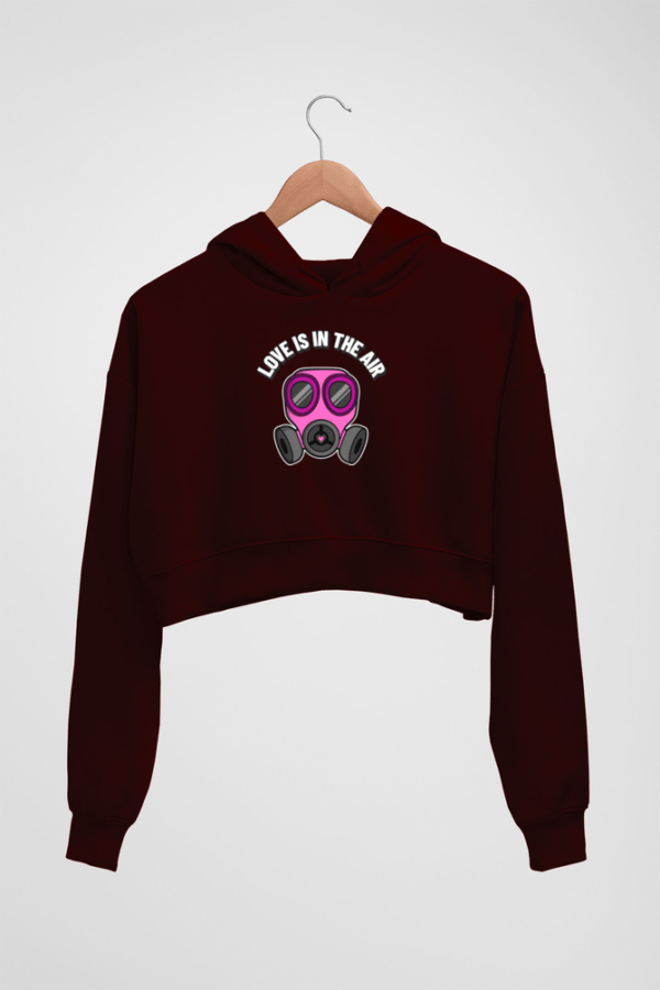 Valentine alert Women's Crop Hoodie - Its Clover
