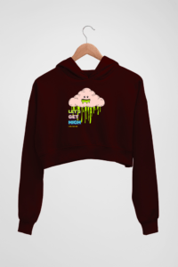 High Women's Crop Hoodie - Its Clover