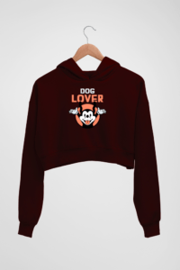 Dog Lover Women's Crop Hoodie - Its Clover