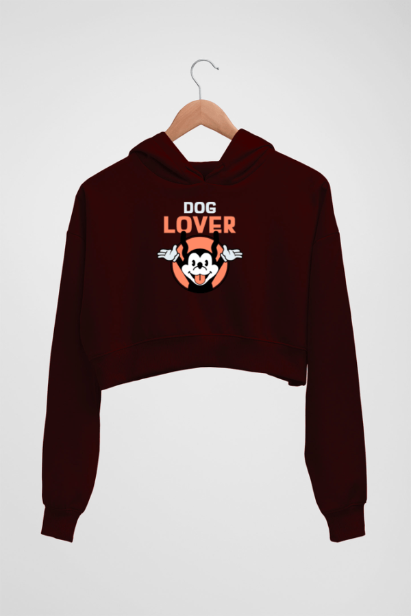 Dog Lover Women's Crop Hoodie - Its Clover