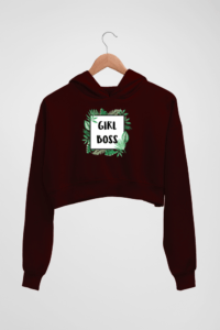 Girl Boss Women's Crop Hoodie - Its Clover