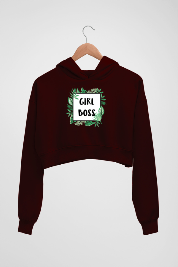 Girl Boss Women's Crop Hoodie - Its Clover