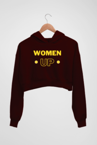 Women Up Women's Crop Hoodie - Its Clover