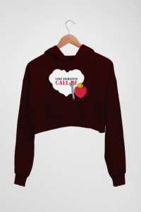 Call Me Love Women's Crop Hoodie - Its Clover