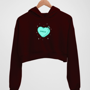 Single Life Women's Crop Hoodie - Its Clover