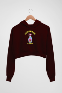 Valentine Women's Crop Hoodie - Its Clover