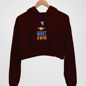 Wish Women's Crop Hoodie - Its Clover