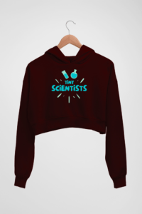 Tiny Scientist Women's Crop Hoodie - Its Clover