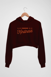 Kindness Women's Crop Hoodie - Its Clover