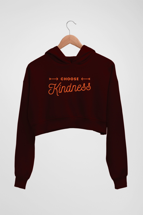 Kindness Women's Crop Hoodie - Its Clover