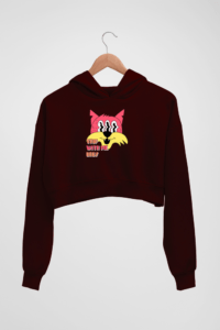 Trippy Women's Crop Hoodie - Its Clover