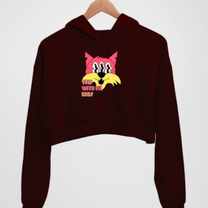 Trippy Women's Crop Hoodie - Its Clover