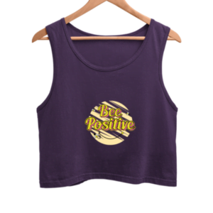 Bee Positive Women's Crop Tank Top