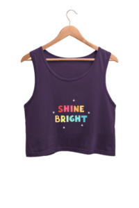 Shine Women's Crop Tank Top its clover