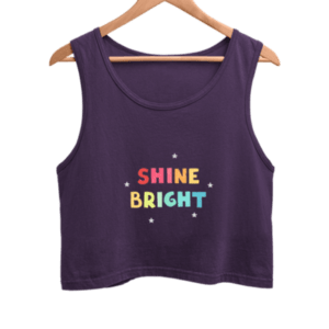 Shine Women's Crop Tank Top its clover
