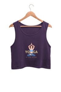 Yoga Life Women's Crop Tank Top its clover