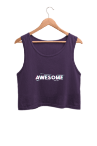 Awesome Women's Crop Tank Top its clover