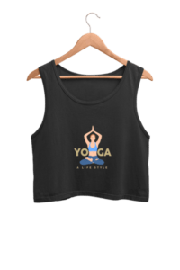 Yoga Life Women's Crop Tank Top its clover