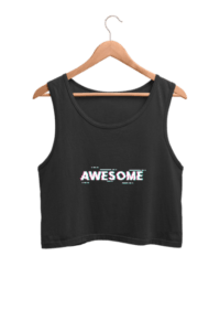 Awesome Women's Crop Tank Top its clover