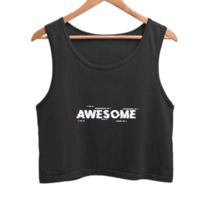 Awesome Women's Crop Tank Top its clover