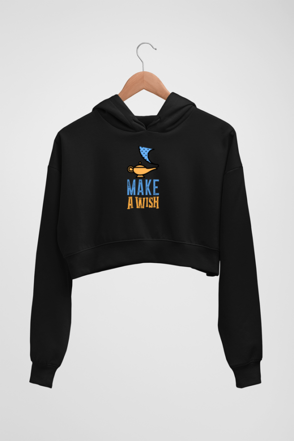 Wish Women's Crop Hoodie - Its Clover