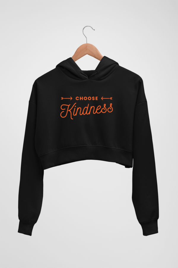 Kindness Women's Crop Hoodie - Its Clover