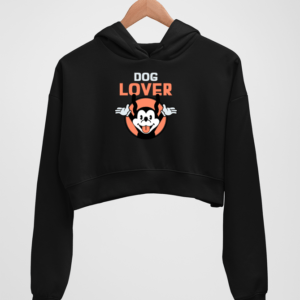 Dog Lover Women's Crop Hoodie - Its Clover