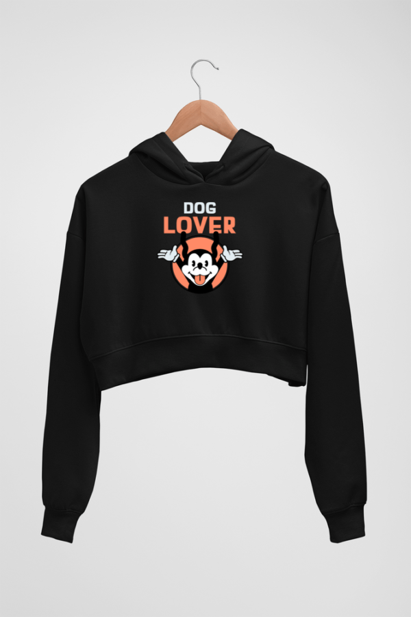 Dog Lover Women's Crop Hoodie - Its Clover