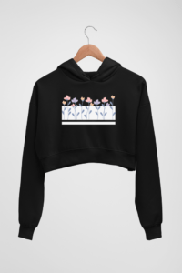 Floral Women's Crop Hoodie - Its Clover