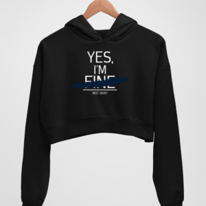 Quote Women's Crop Hoodie - Its Clover