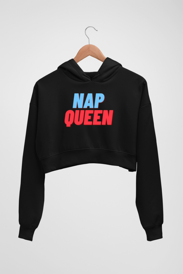 Nap Queen Women's Crop Hoodie - Its Clover