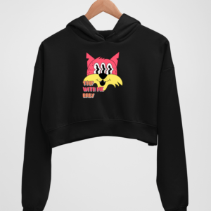 Trippy Women's Crop Hoodie - Its Clover