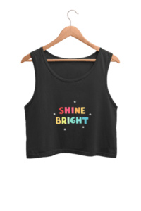 Shine Women's Crop Tank Top its clover