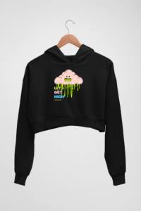 High Women's Crop Hoodie - Its Clover