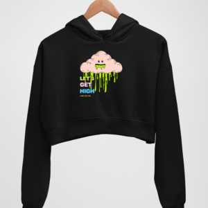 High Women's Crop Hoodie - Its Clover