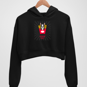Fries Women's Crop Hoodie - Its Clover