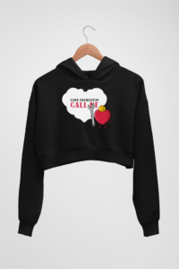 Call Me Love Women's Crop Hoodie - Its Clover