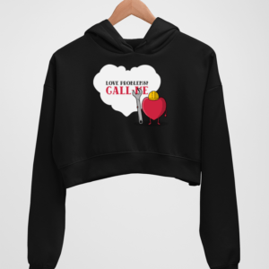 Call Me Love Women's Crop Hoodie - Its Clover